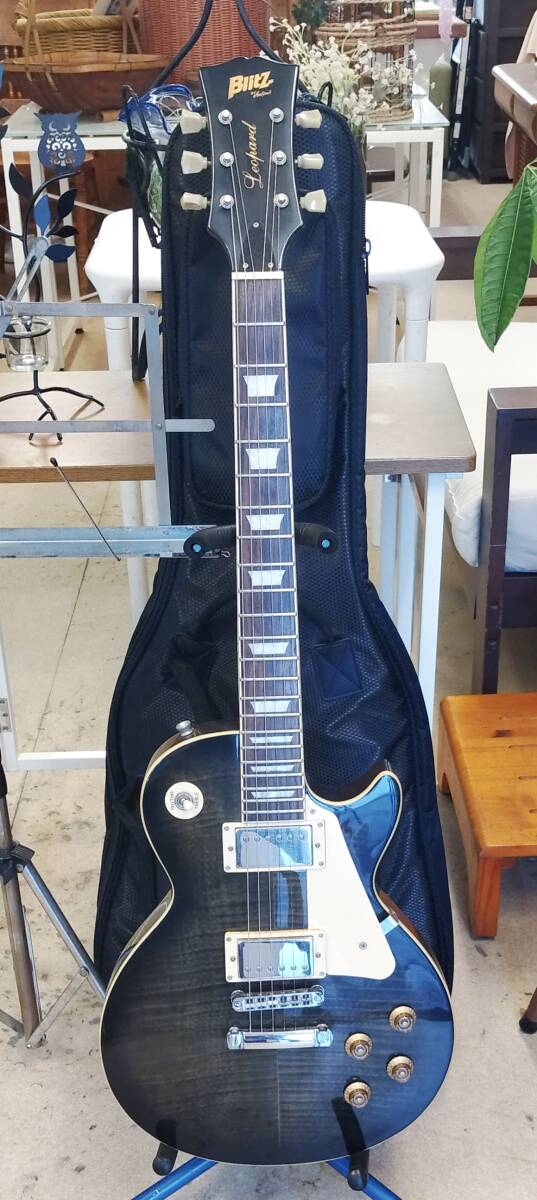 ブリッツ　レスポールタイプ　エレキギター　BLP-450 SBK_画像1