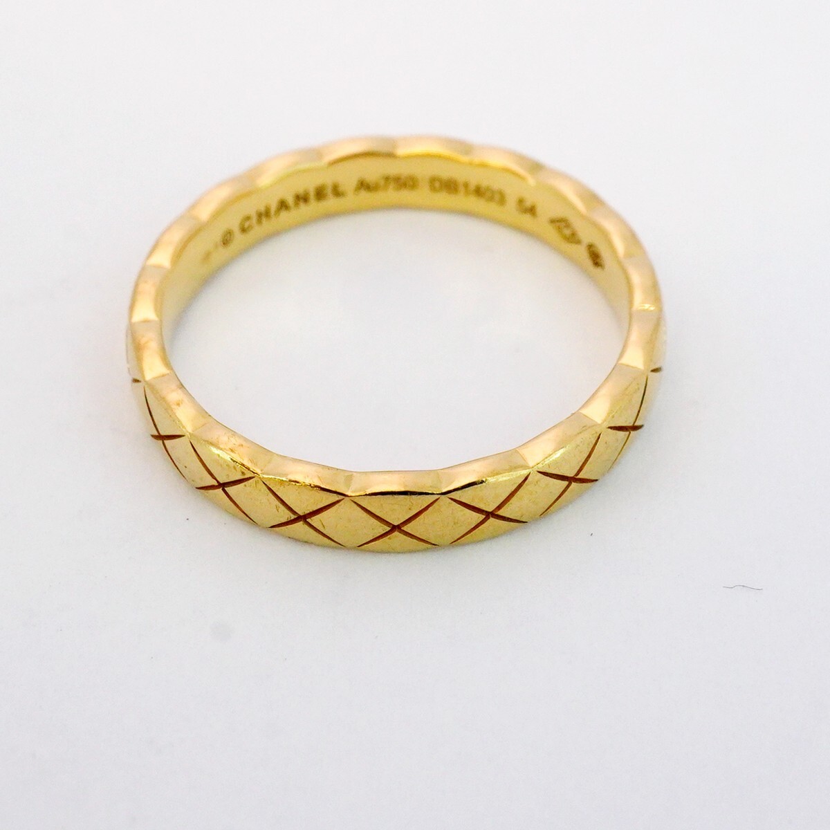 【5jmb0566】シャネル リング ココクラッシュ K18YG イエローゴールド ＃54【中古】レディース_画像3
