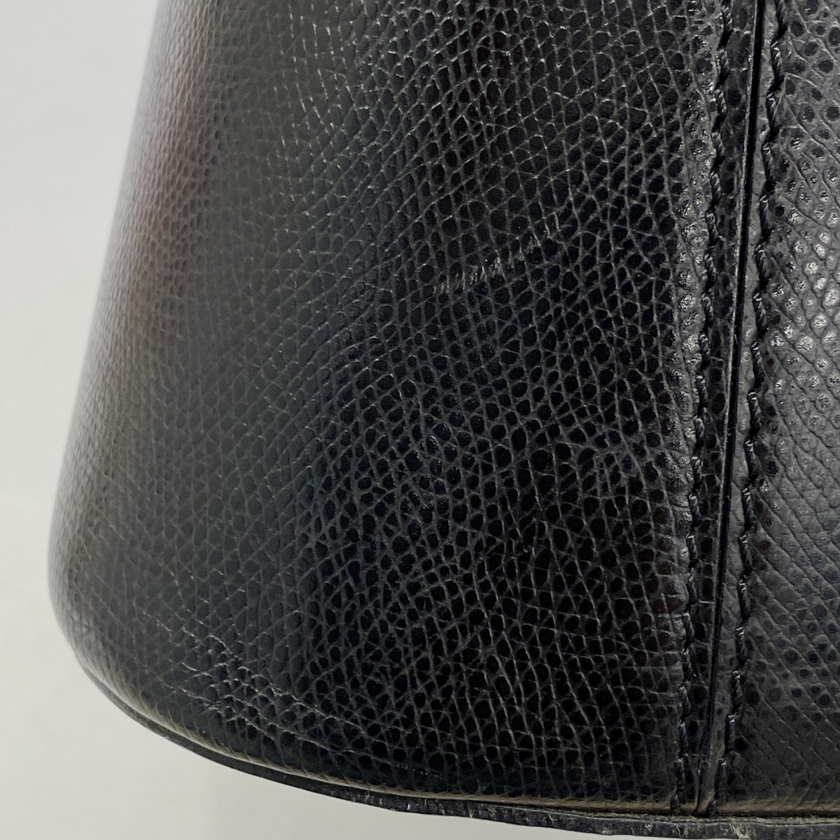 ★最終価格【5mb2091-h】セリーヌ ハンドバッグ レザー ブラック ゴールド金具 2wayバッグ【中古】レディース_画像7