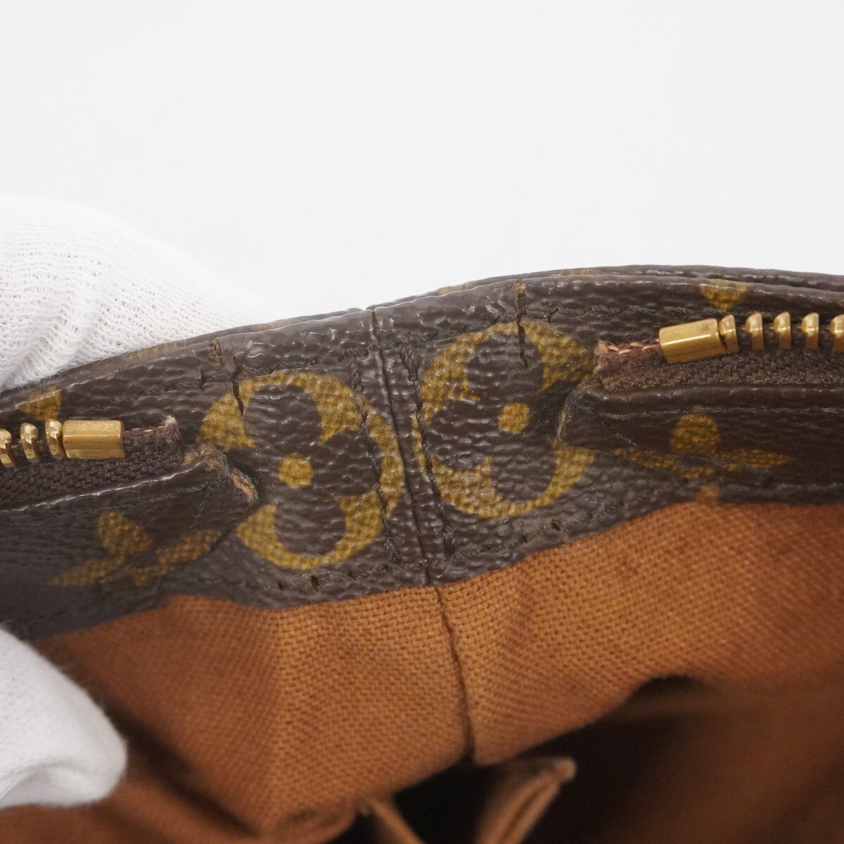 【5oc2493】ルイヴィトン トートバッグ モノグラム カバピアノ M51148 ブラウン【中古】レディース_画像7