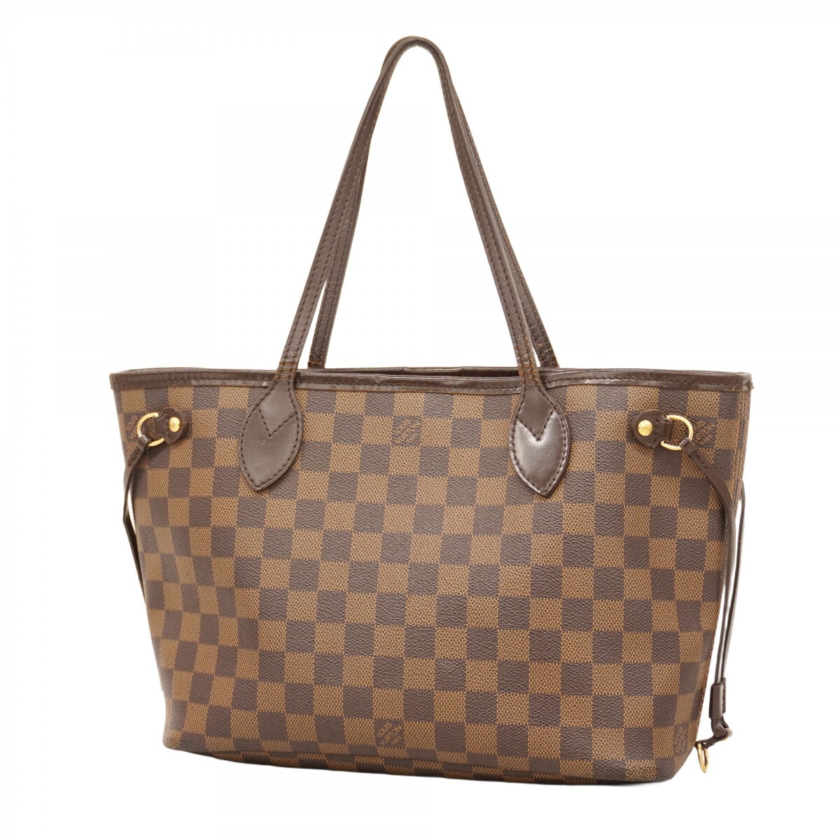 * конечная цена *SALE[5me5467] Louis Vuitton большая сумка Damier neva- полный PM N51109eben[ б/у ] женский 