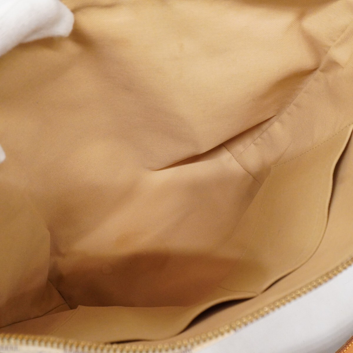 [5oc2733] Louis Vuitton большая сумка Damier * azur to-ta Lee PM N51261 белый [ б/у ] женский 