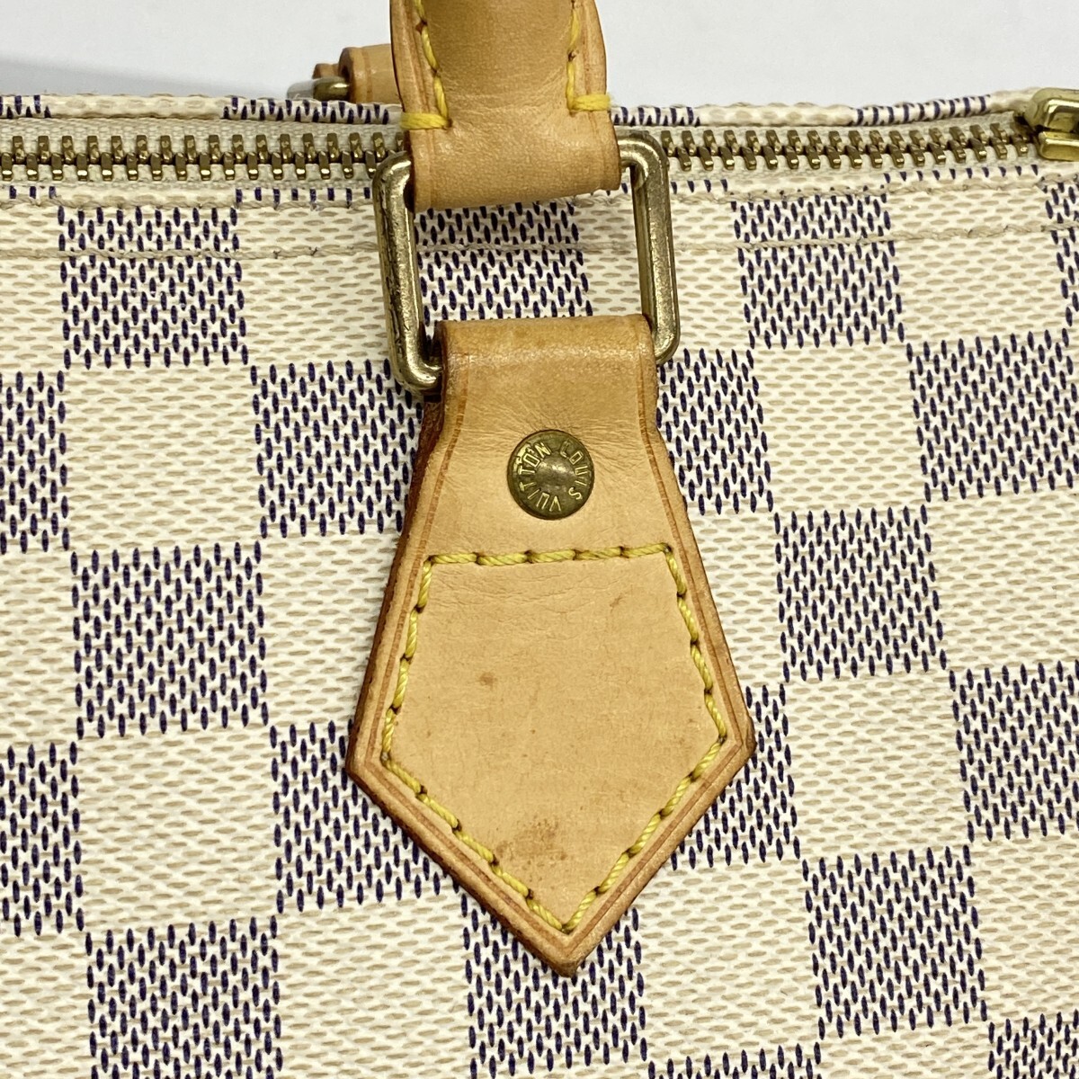 * конечная цена [5me5929] Louis Vuitton ручная сумочка Damier * azur speedy 25 N41534 белый [ б/у ] женский 