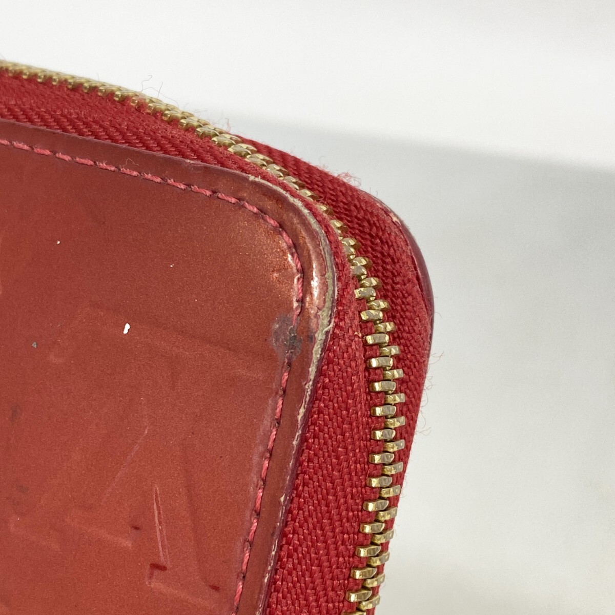 [5od3792] Louis Vuitton длинный кошелек veruni Zippy бумажник M91732 rouge g luna ti-n[ б/у ] женский 