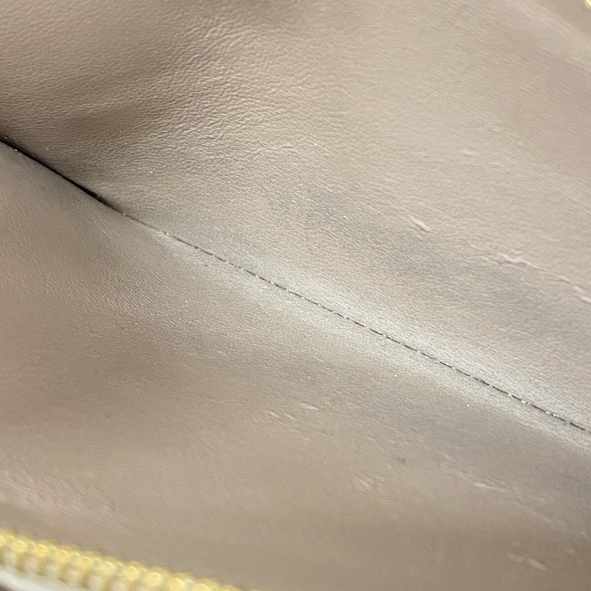 * конечная цена [5me6214] Louis Vuitton длинный кошелек veruni Zippy бумажник M91761 бежевый пудель [ б/у ] женский 