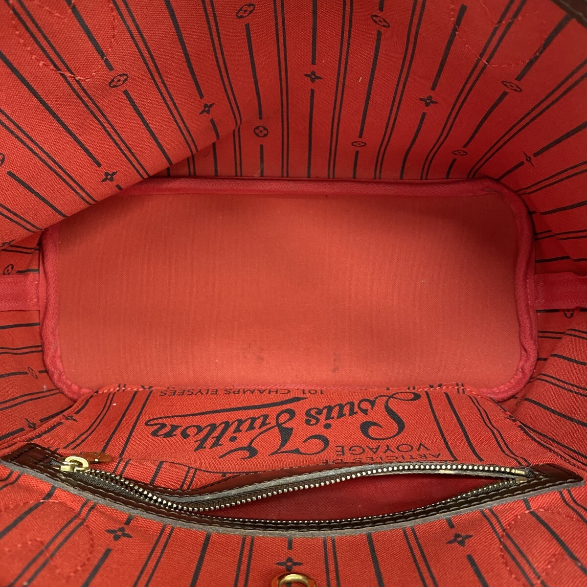 [5od4612-h] Louis Vuitton большая сумка Damier neva- полный PM N51109eben[ б/у ] женский 