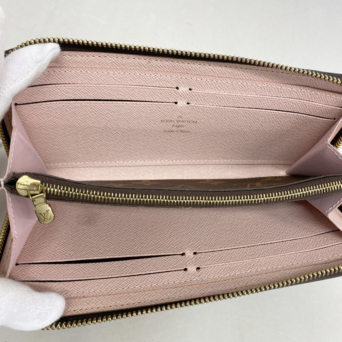 ★最終価格★SALE【5ob0101】ルイヴィトン 長財布 モノグラム ポルトフォイユクレマンス M61298 ブラウン ローズバレリーヌ_画像3