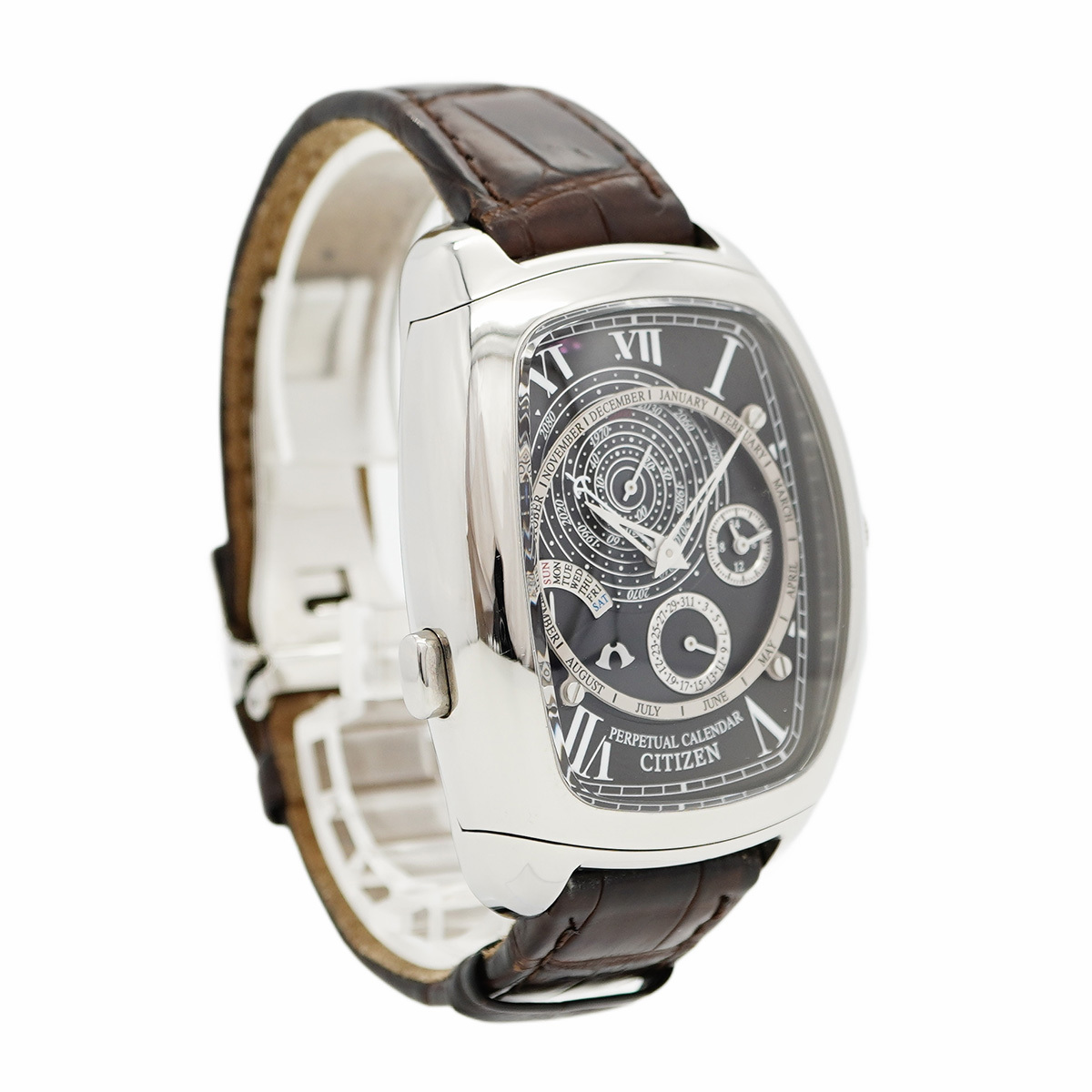 ★SALE【5wwo0255】シチズン カンパノラ 6702-H27368 黒文字盤【中古】腕時計 メンズ_画像4