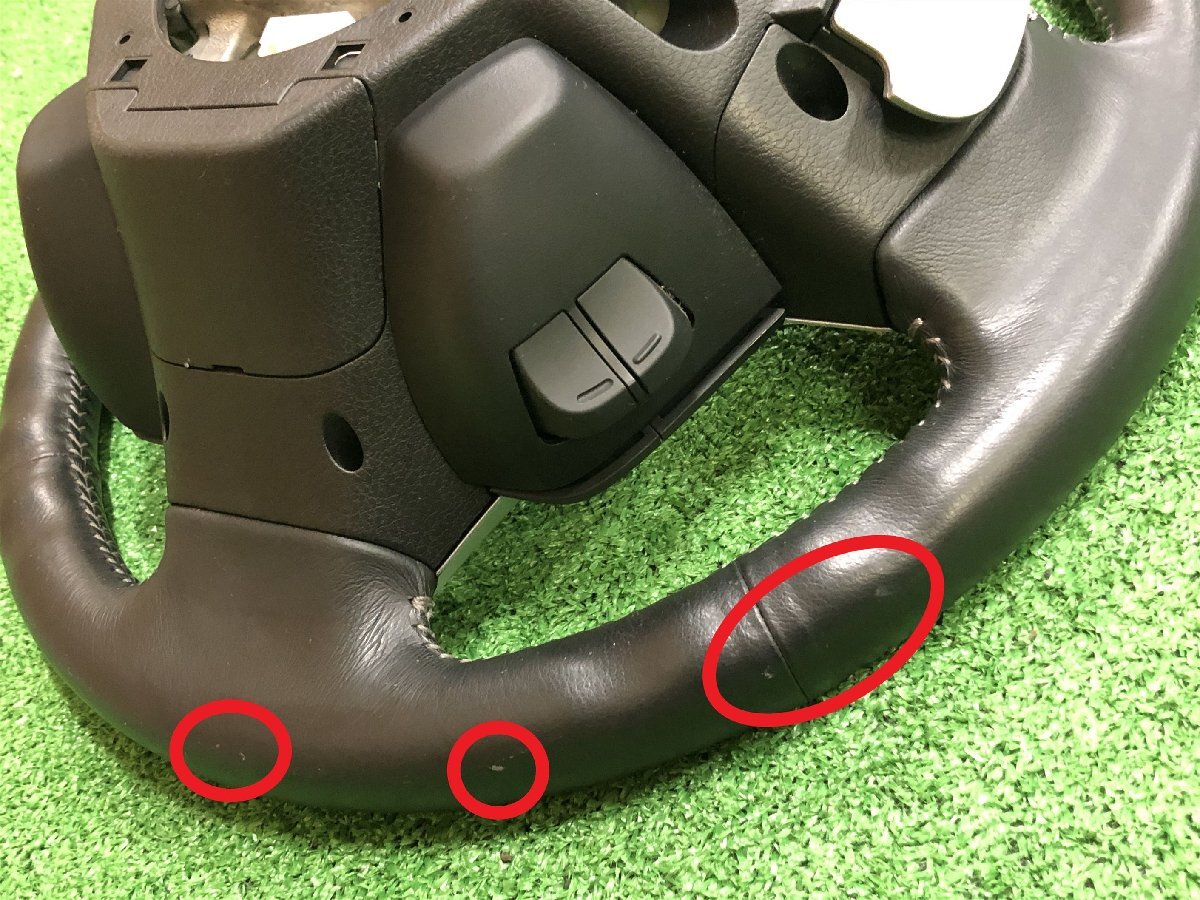 ホンダ☆ステップワゴン スパーダ RK5 純正 レザー ステアリング/ハンドル スイッチ・パドルシフト付き_画像10