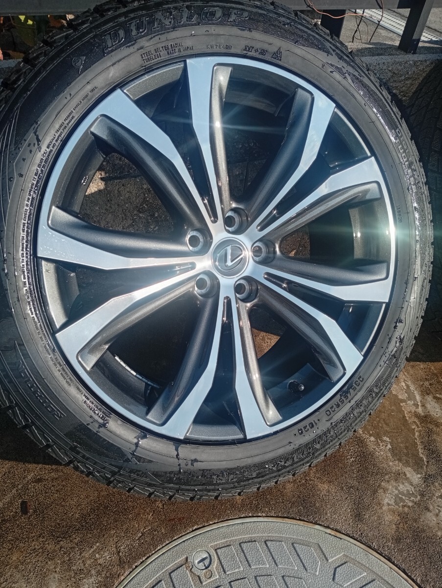 ★売切り 新車外し品 レクサス RX純正 未使用スタッドレス付き 20×8j+30 114.3/5h 235/55R20★4本セット 和歌山 LEXUS バージョンL_画像2