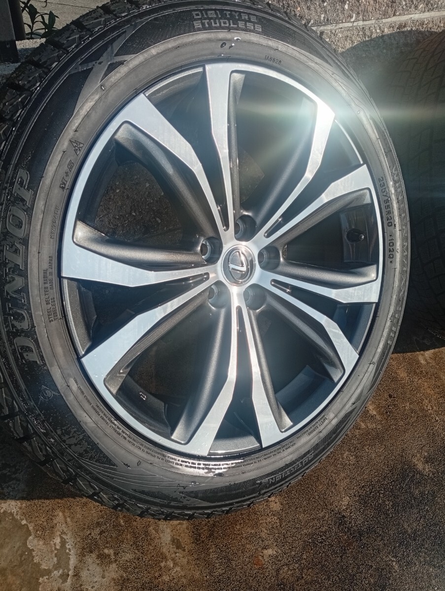 ★売切り 新車外し品 レクサス RX純正 未使用スタッドレス付き 20×8j+30 114.3/5h 235/55R20★4本セット 和歌山 LEXUS バージョンL_画像3
