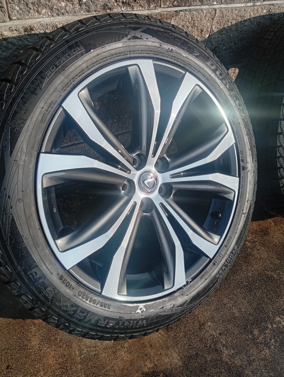 ★売切り 新車外し品 レクサス RX純正 未使用スタッドレス付き 20×8j+30 114.3/5h 235/55R20★4本セット 和歌山 LEXUS バージョンL_画像4