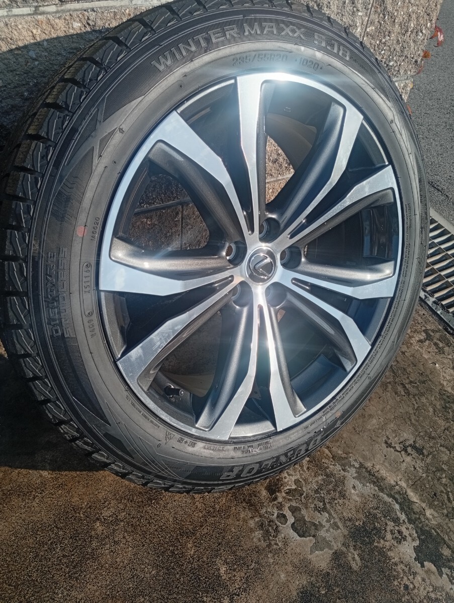 ★売切り 新車外し品 レクサス RX純正 未使用スタッドレス付き 20×8j+30 114.3/5h 235/55R20★4本セット 和歌山 LEXUS バージョンL_画像5