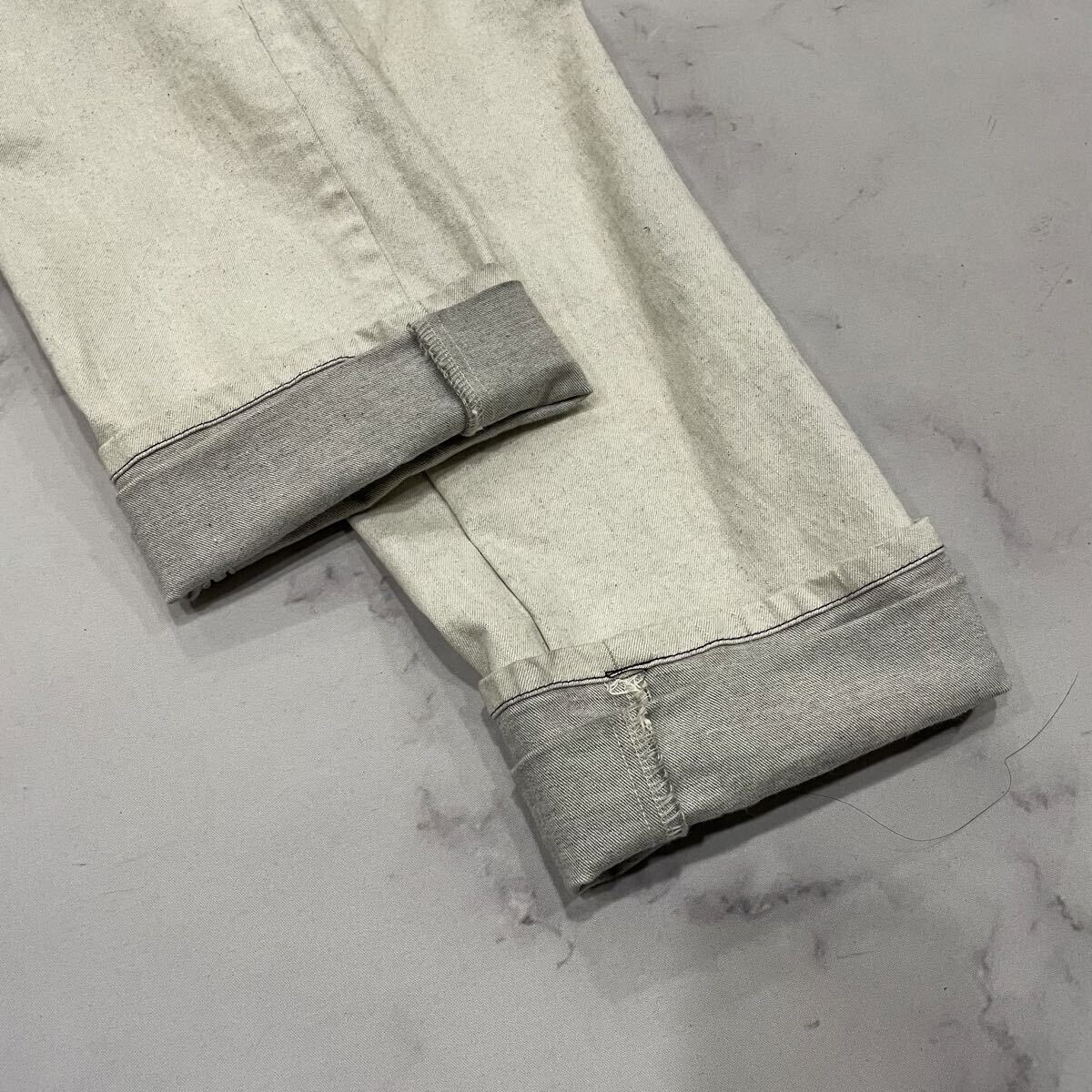 Y ○ 都会のカジュアルウェア '日本製' io イオ オーバーオール オールインワン つなぎ サロペット size:2 レディース 古着 ベージュ系_画像4