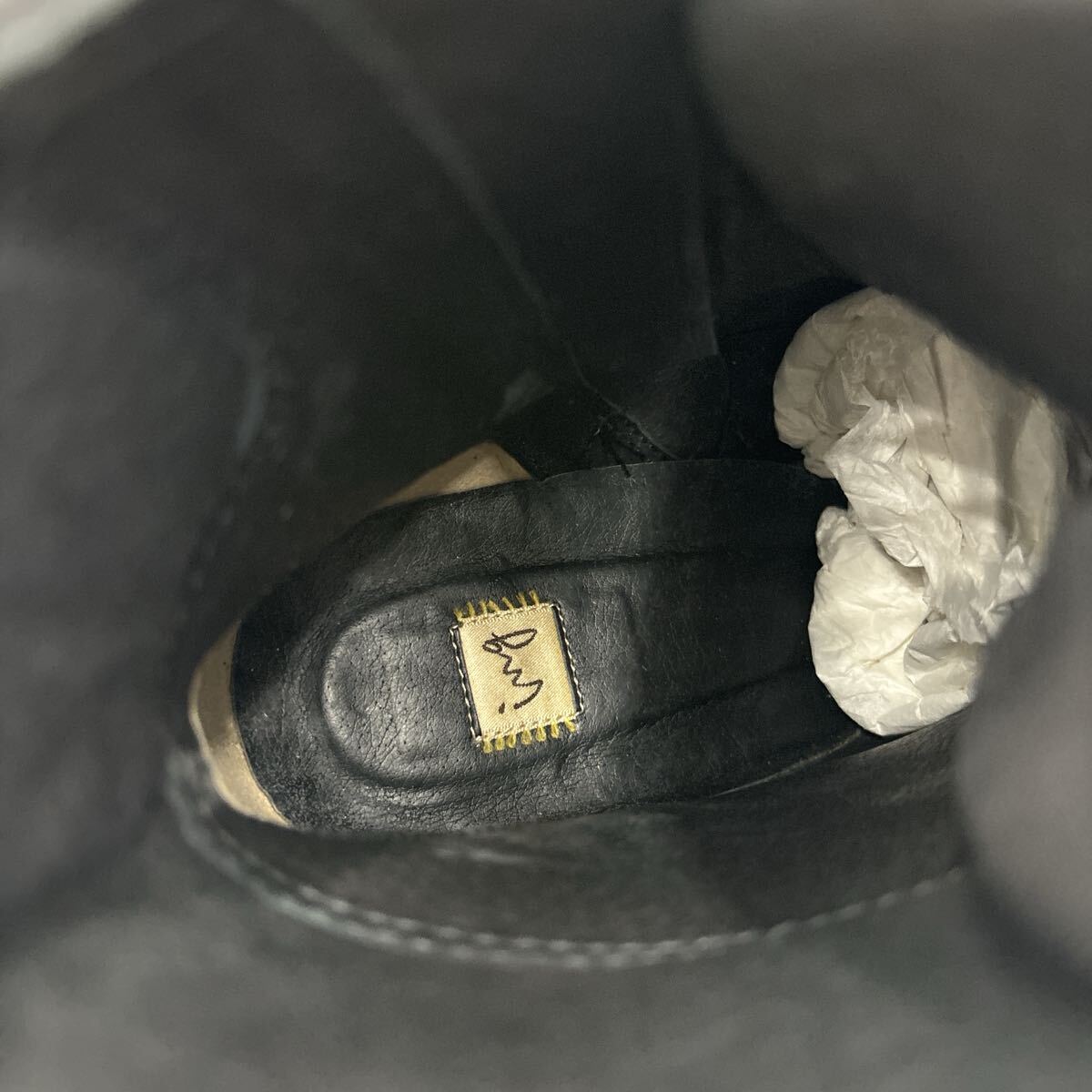 F ＊ 人気モデル '洗練されたシルエット' ing イング 本革 レースアップ / ショート ヒール ブーツ 革靴 23cm EE レディース シューズ_画像7