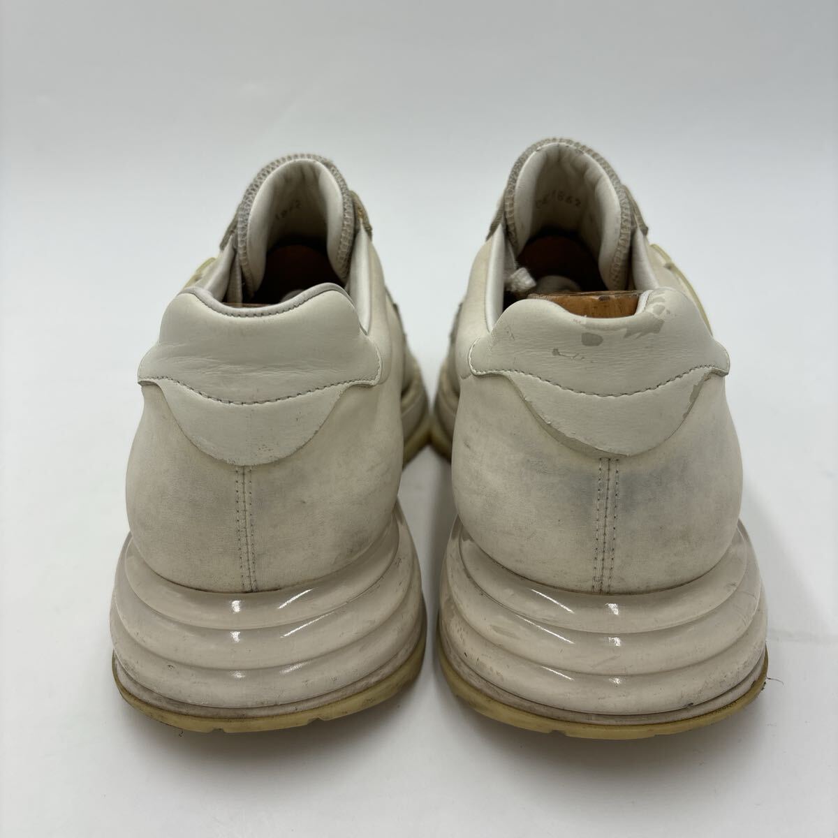 1円~ * '高級感溢れる' Salvatore Ferragamo サルヴァトーレフェラガモ BROOKLYN 3 本革 ガンチーニ 厚底 スニーカー 8.5M 26.5cm メンズ_画像5