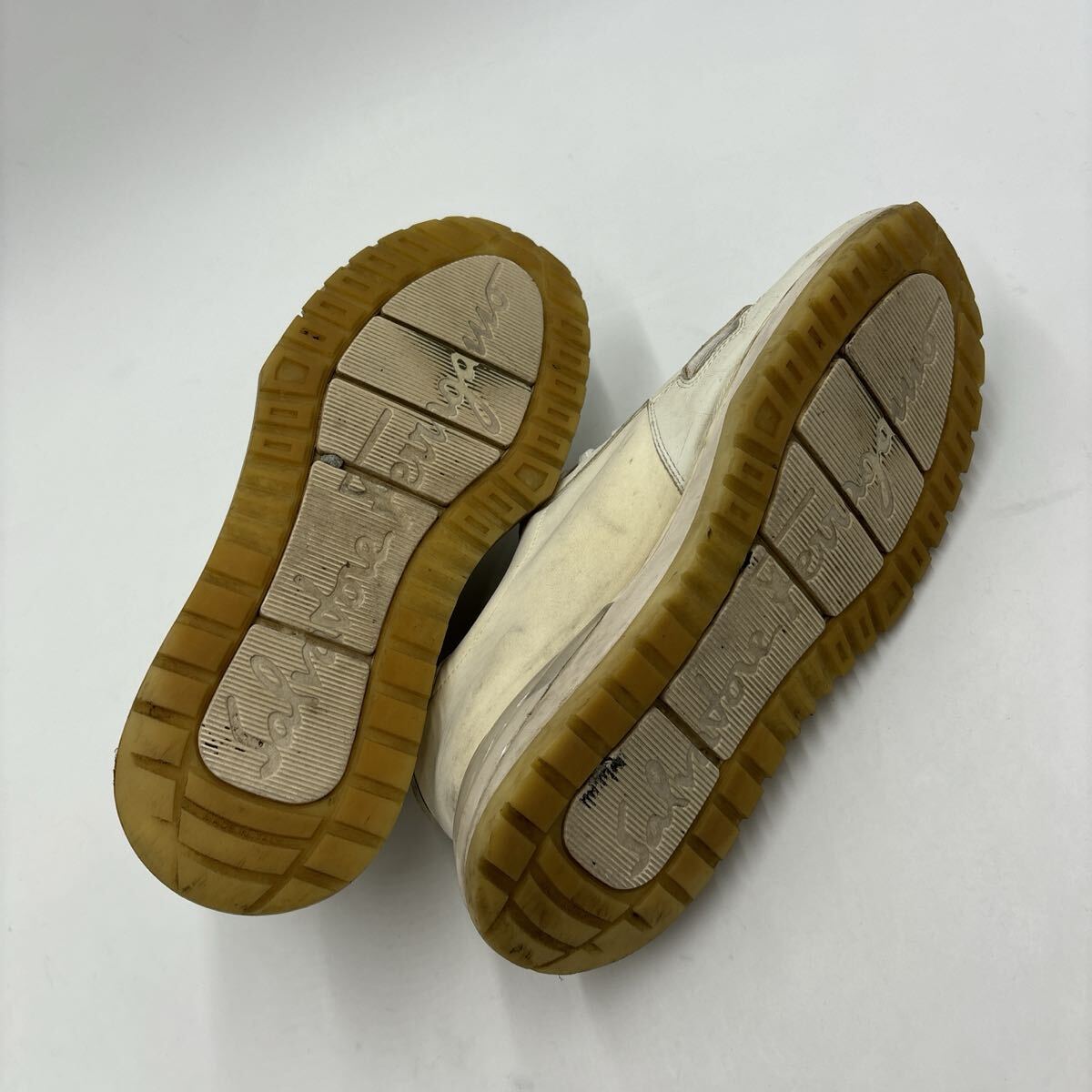 1円~ * '高級感溢れる' Salvatore Ferragamo サルヴァトーレフェラガモ BROOKLYN 3 本革 ガンチーニ 厚底 スニーカー 8.5M 26.5cm メンズ_画像6