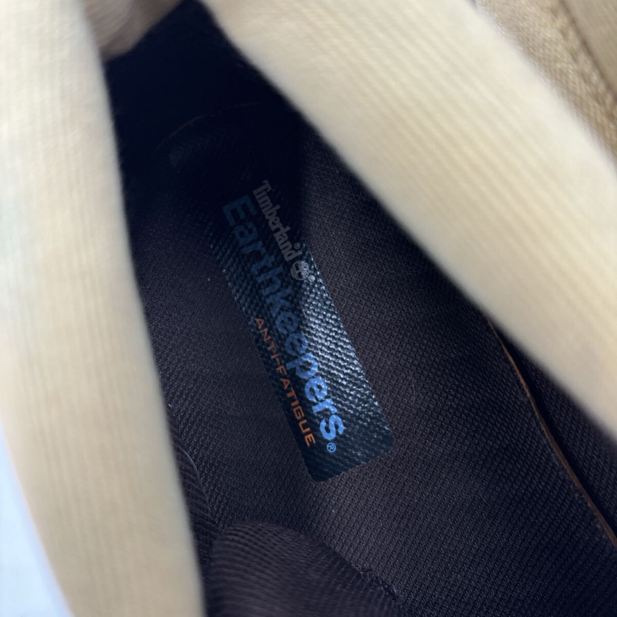 A ＊ 履き心地抜群 '人気モデル' Timberland ティンバーランド 本革 × キャンバス地 ミドルカット スニーカー 8.5M 26.5cm メンズ _画像7