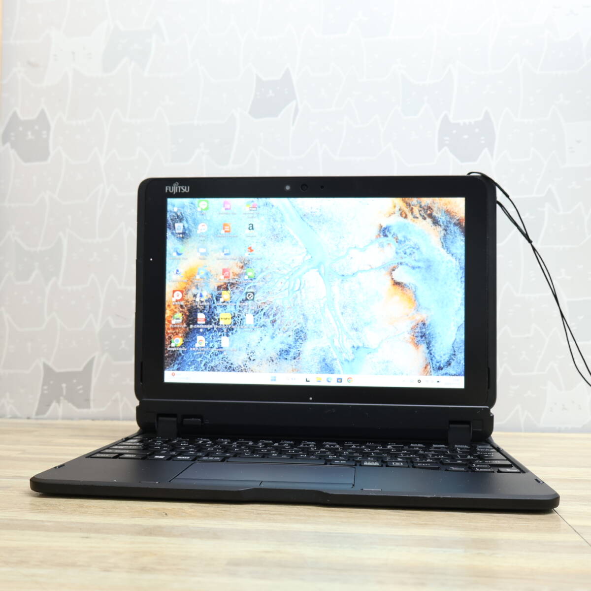 ★防水★超美品 SSD128GB★Q509/VE Webカメラ TypeC 高解像度 Celeron N4000 Win11 MS Office 中古品 ノートパソコン★P94813_画像2