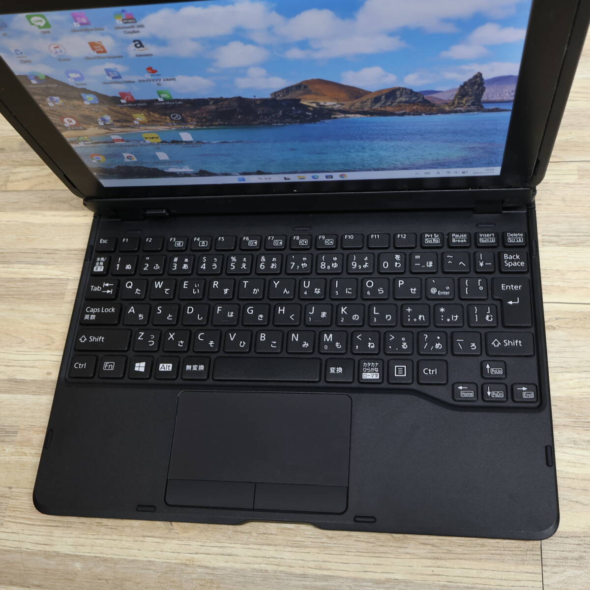 ★防水★超美品 SSD128GB★Q509/VE Webカメラ TypeC 高解像度 Celeron N4000 Win11 MS Office 中古品 ノートパソコン★P94808_画像5