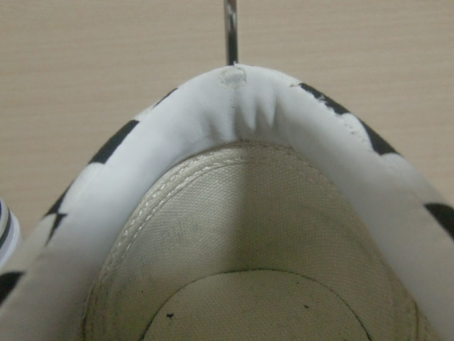 [ б/у ]*VANS SLIP ON ERAP V98CF ERAP BLK/WHT CHK sizeUS9.5/ Van z туфли без застежки e LAP 27.5 см *