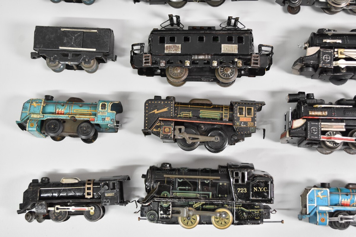 大量 鉄道 23点 まとめ ブリキ マルサン C61 蒸気機関車 電気機関車 フリクション NYC 723 D156 貨物 国鉄 模型 珍品 レトロ RR-765S/118_画像3