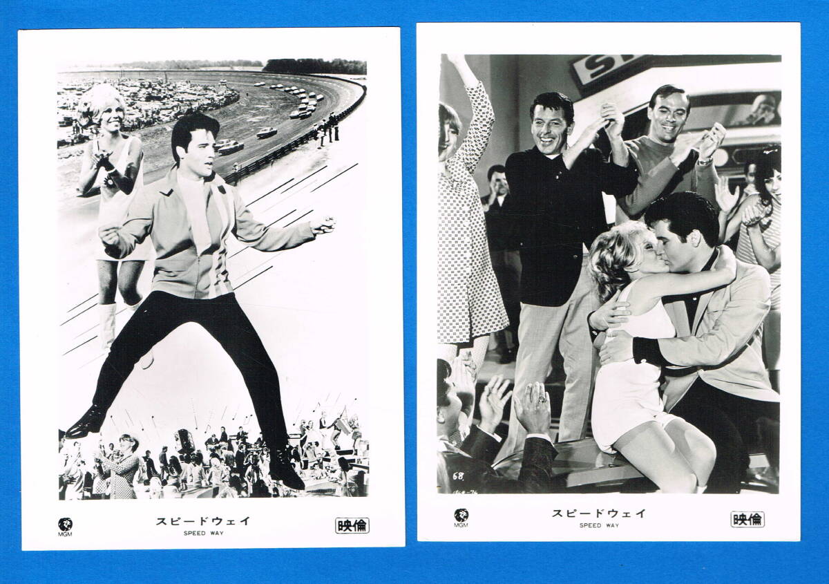 〇エルヴィス・プレスリー【スピード ウェイ 映画スチール写真10枚(16.5×12㎝)セット】MGM映画_画像3