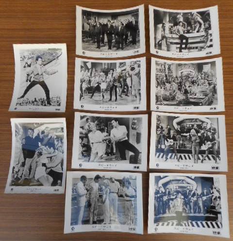 〇エルヴィス・プレスリー【スピード ウェイ 映画スチール写真10枚(16.5×12㎝)セット】MGM映画_画像1