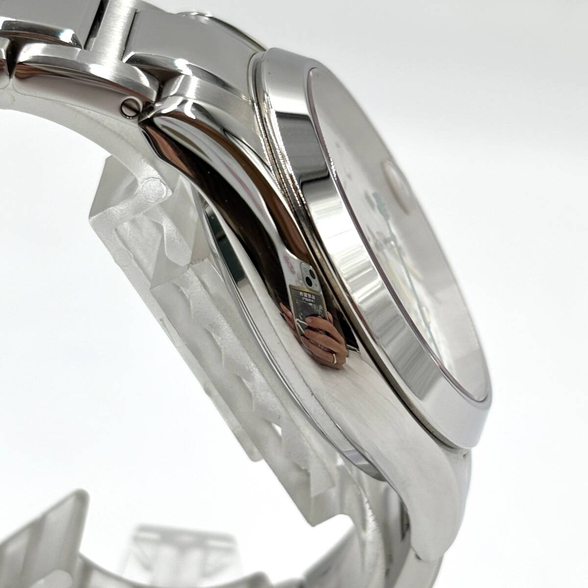 BALL WATCH エンジニアⅡ アラビック 白文字盤 AT NM1020C NM1020C-S4-WH 腕時計 ホワイト グリーン ボール ウォッチ _画像5