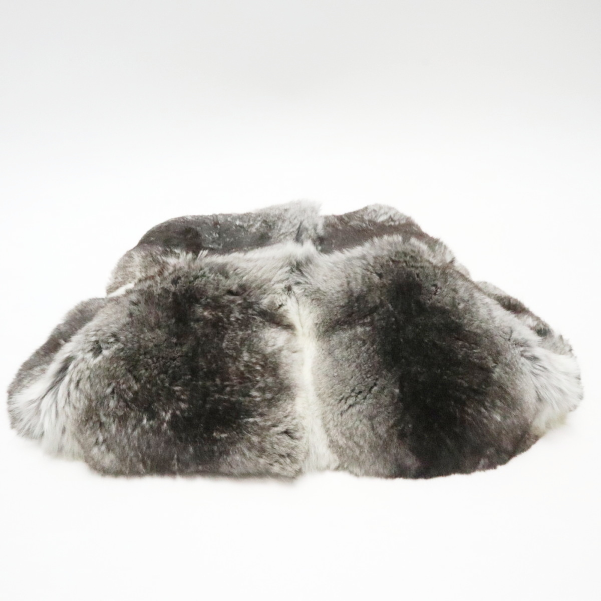 PRADA Prada полиэстер / шелк шиншилла мех мех muffler серый / темно-коричневый K11-k047