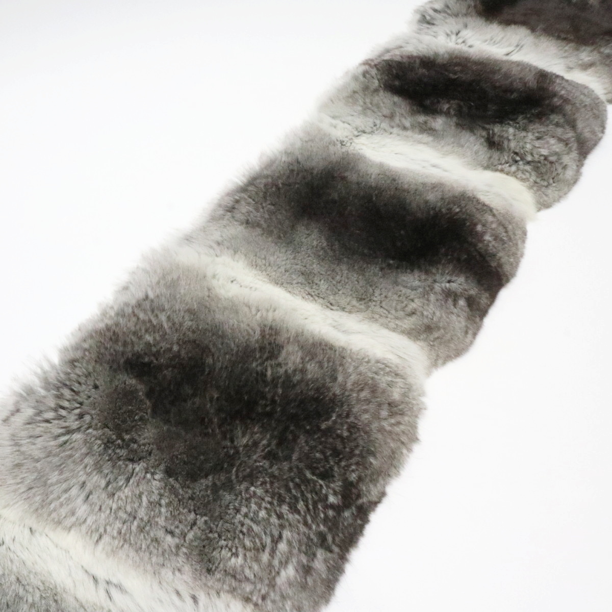 PRADA Prada полиэстер / шелк шиншилла мех мех muffler серый / темно-коричневый K11-k047