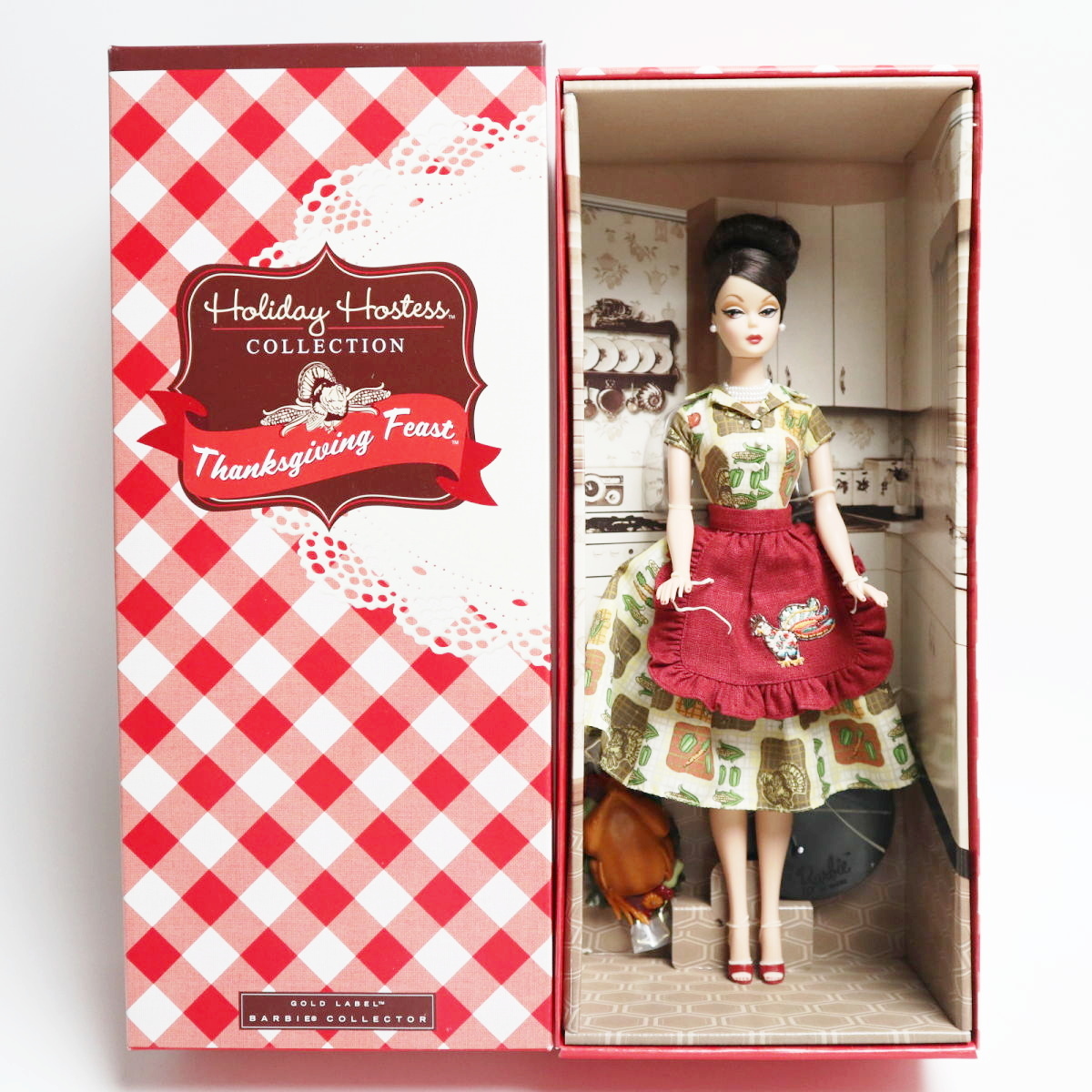 未使用 Barbie バービー Holiday Hostess COLLECTION Thanksgiving Feast ホリデー ホステス Gold Label マテル ドール K2512-s003_画像1