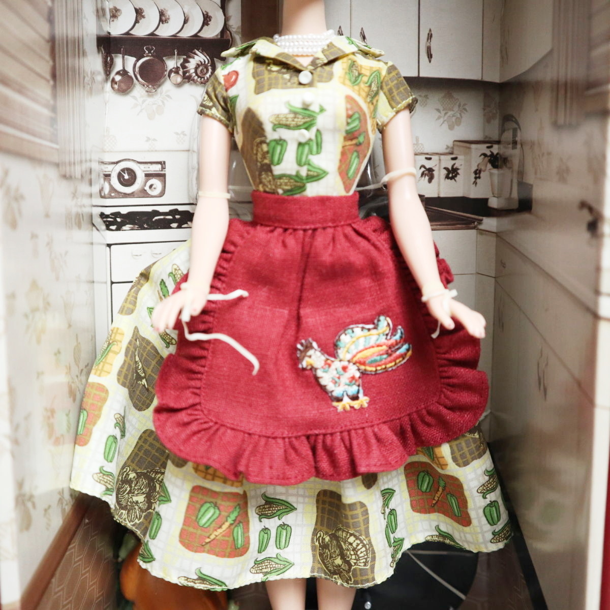 未使用 Barbie バービー Holiday Hostess COLLECTION Thanksgiving Feast ホリデー ホステス Gold Label マテル ドール K2512-s003_画像5