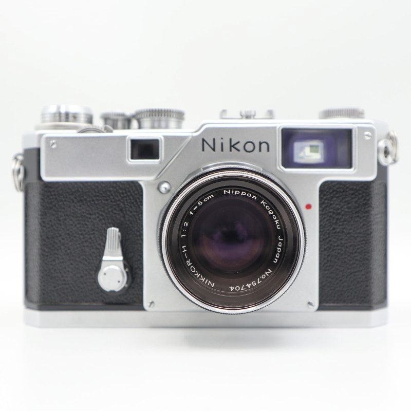 動作確認済 Nikon ニコン S3 シルバー ボディ + NIKKOR-H F2 5cm 標準単焦点レンズ セット レンジファインダー フィルムカメラ K09-t032_画像2