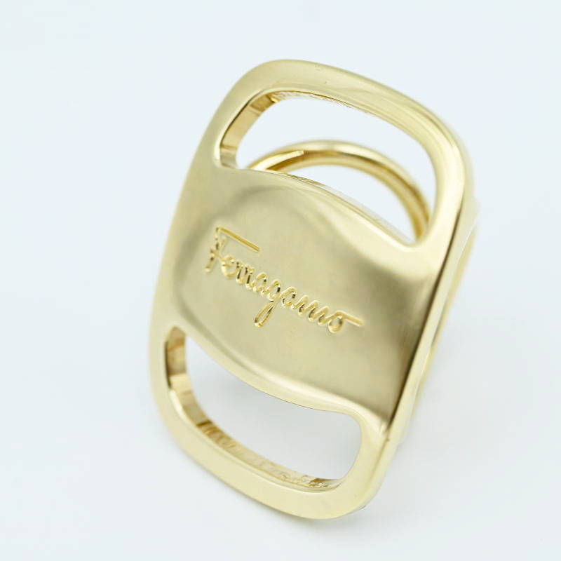  прекрасный товар Salvatore Ferragamo Salvatore Ferragamo valaGP шарф кольцо Gold M07-k162