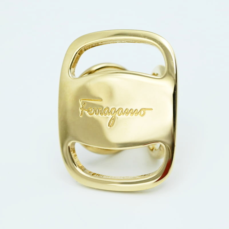  прекрасный товар Salvatore Ferragamo Salvatore Ferragamo valaGP шарф кольцо Gold M07-k162