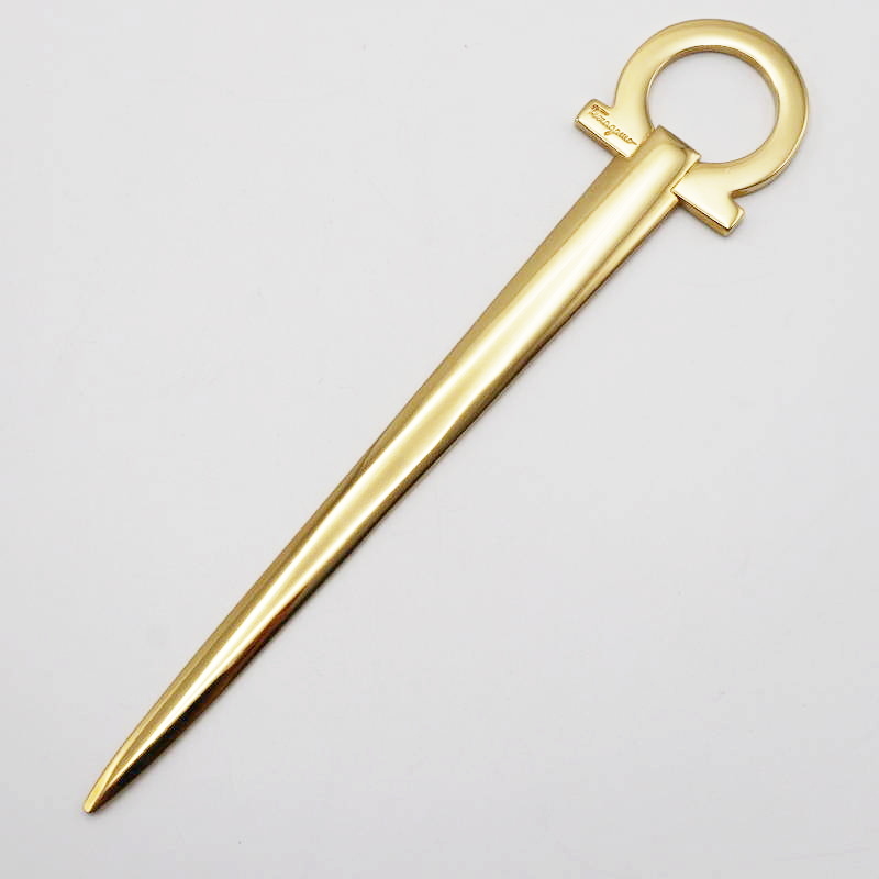  прекрасный товар Salvatore Ferragamo Salvatore Ferragamo gun chi-niGP нож для бумаги Gold M08-k024