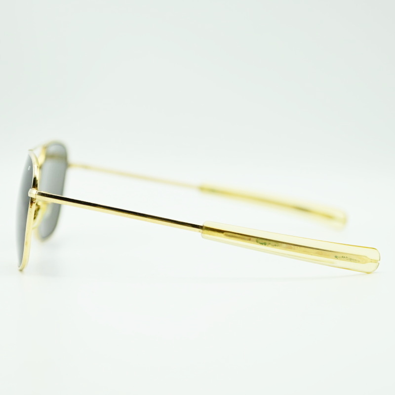 American Optical american Opti karu оригинал Pilot Vintage metal рама солнцезащитные очки черный / Gold K10-k014