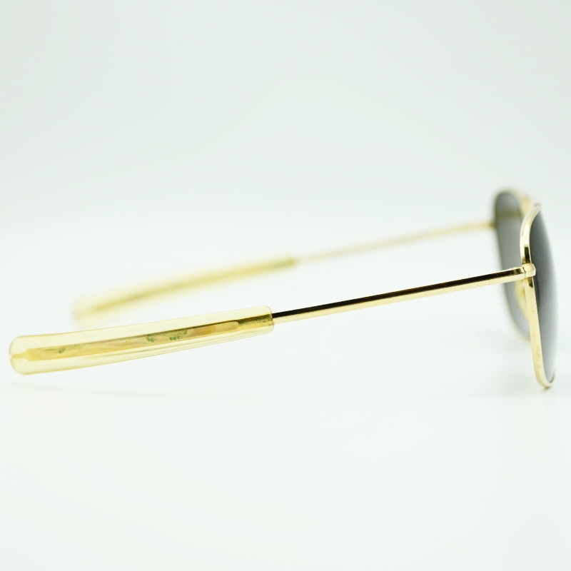 American Optical american Opti karu оригинал Pilot Vintage metal рама солнцезащитные очки черный / Gold K10-k014