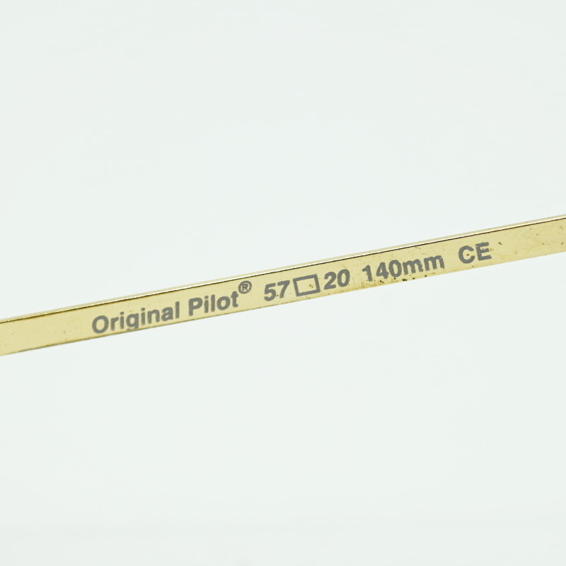 American Optical american Opti karu оригинал Pilot Vintage metal рама солнцезащитные очки черный / Gold K10-k014