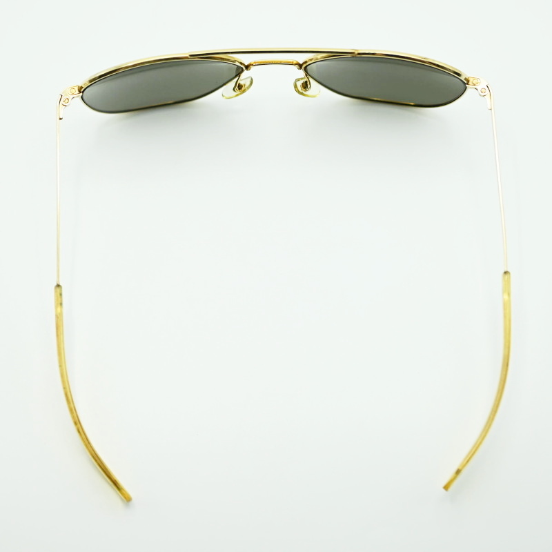 American Optical american Opti karu оригинал Pilot Vintage metal рама солнцезащитные очки черный / Gold K10-k014