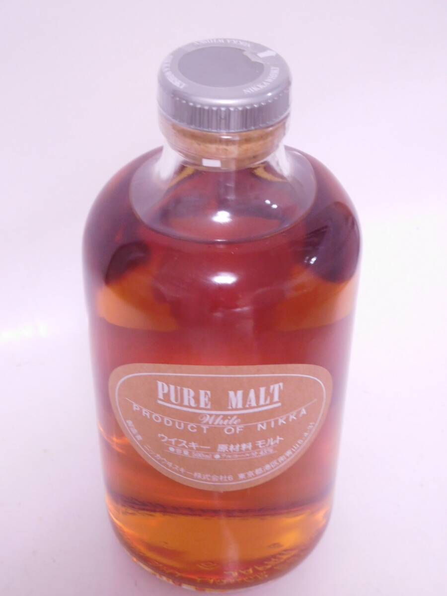 ★古酒☆ ニッカ　ピュアモルト　ホワイト　500ml 43％ ☆ NIKKA WHISKY PURE MALT WHITE ★_画像3