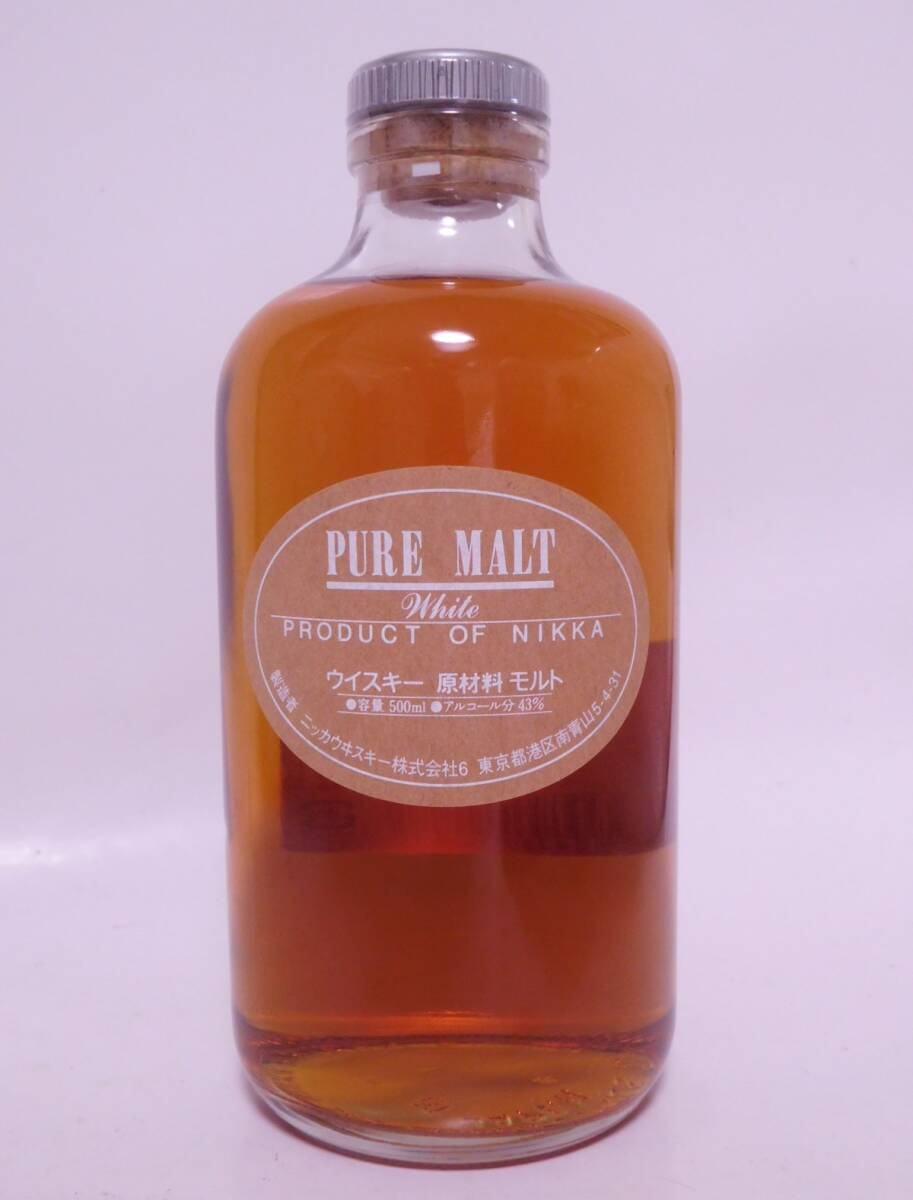 ★古酒☆ ニッカ　ピュアモルト　ホワイト　500ml 43％ ☆ NIKKA WHISKY PURE MALT WHITE ★_画像1