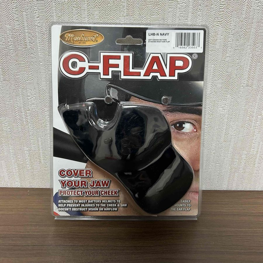 Markwort C-FLAP Cheek & Jaw Protection 左打者用 ネイビー Cフラップ フェイスガード 野球 マークワート_画像1