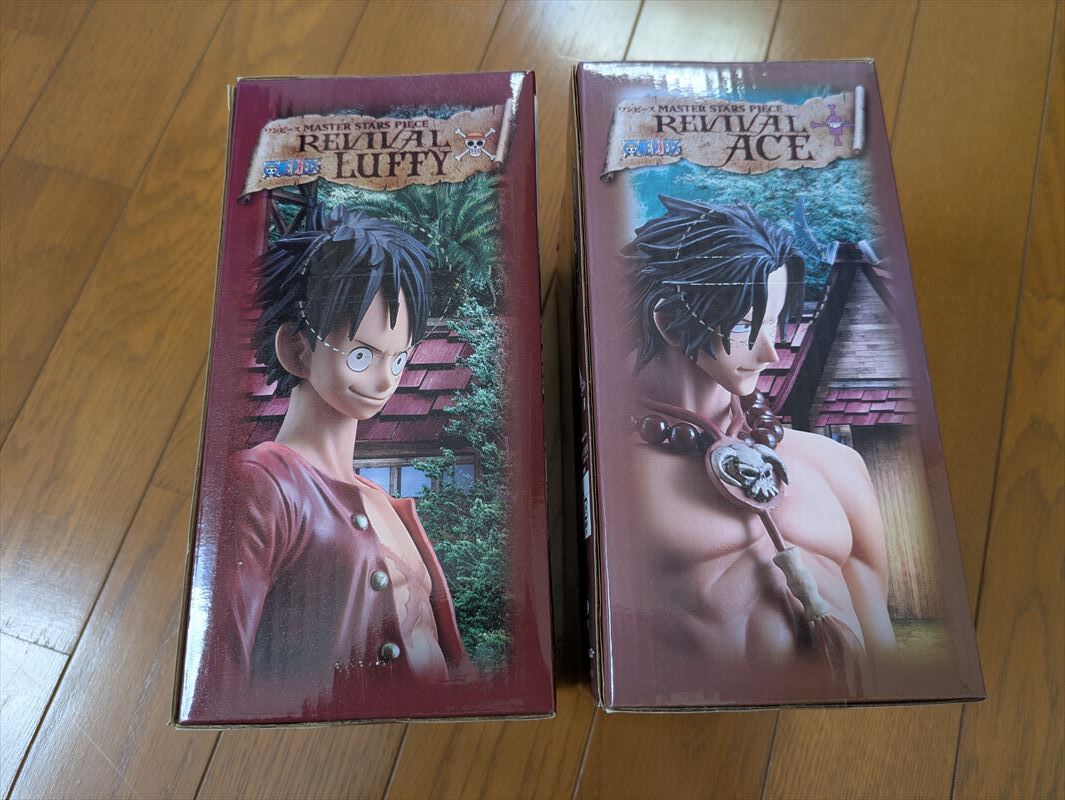バンプレスト ワンピース MASTER STARS PIECE REVIVAL LUFFY ACE 2個セット モンキー・D・ルフィ ポートガス・D・エース 未使用 未開封品_画像4