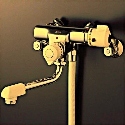 未使用 KVK浴室壁付けサーモスタットシャワー混合栓 KF112_画像1