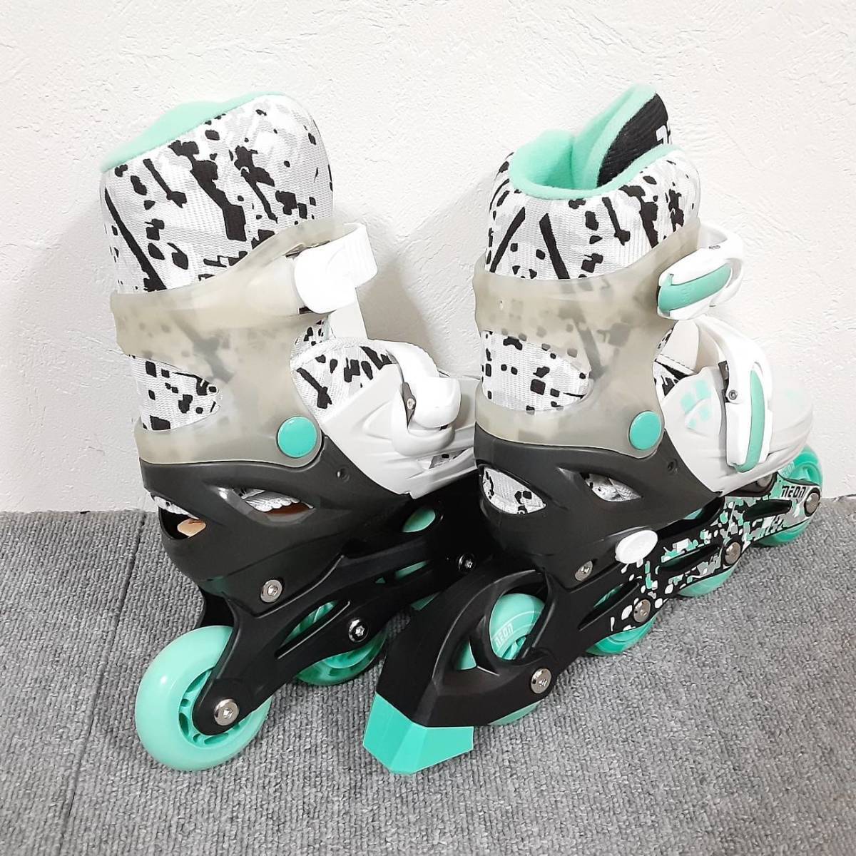 ローラースケート Yvolutionネオンインラインスケート 調整可能な照明スケート子供のための初心者ローラースケート 新品 未使用_画像7
