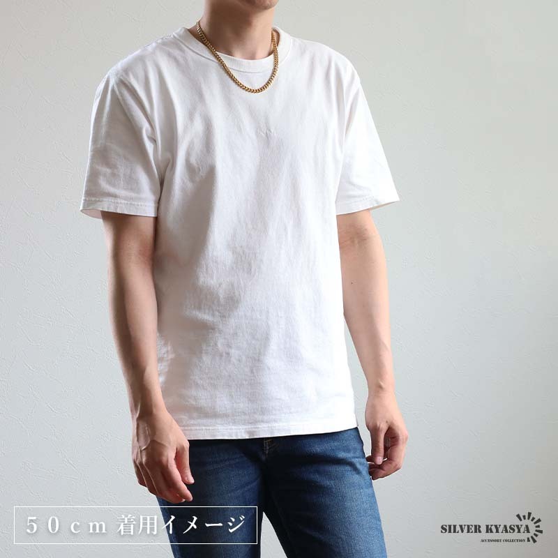 (60cm) ステンレス 喜平ネックレス チェーンネックレス 幅7mm ゴールドネックレス 18KGP 細身 メンズ 金アレ_画像7