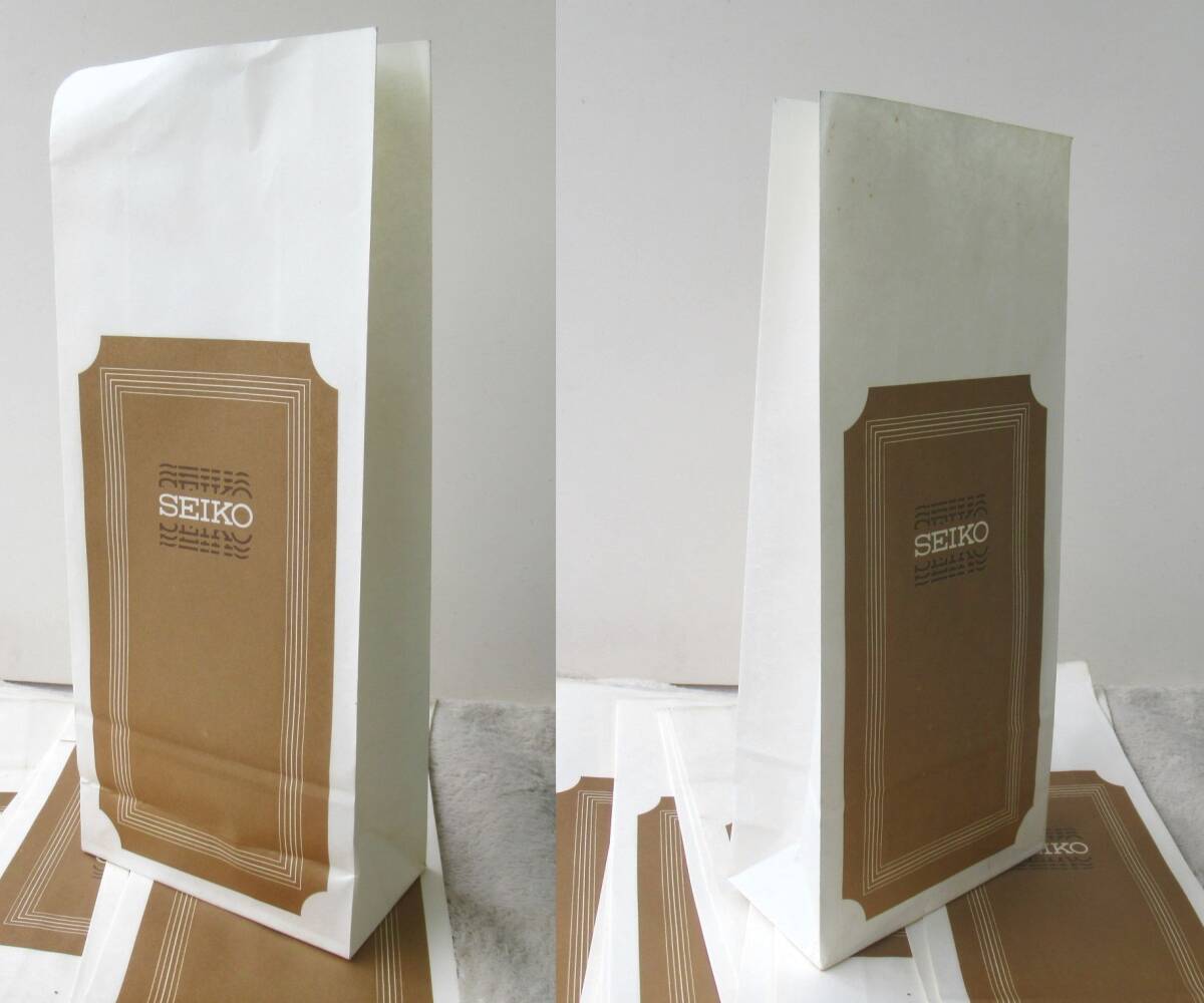 SEIKO セイコー ショップ袋 商品袋 紙袋 紙バック 買い物袋 2種　70枚 まとめて　昭和レトロ_画像6