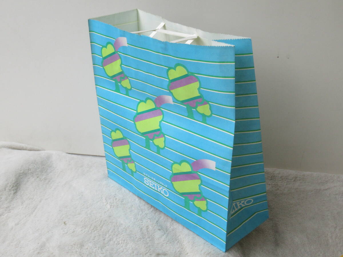 SEIKO セイコー ショップ袋 商品袋 手提げ 紙袋 紙バック 買い物袋 1976年 セイコークロック 他　42枚 まとめて　昭和レトロ _画像8
